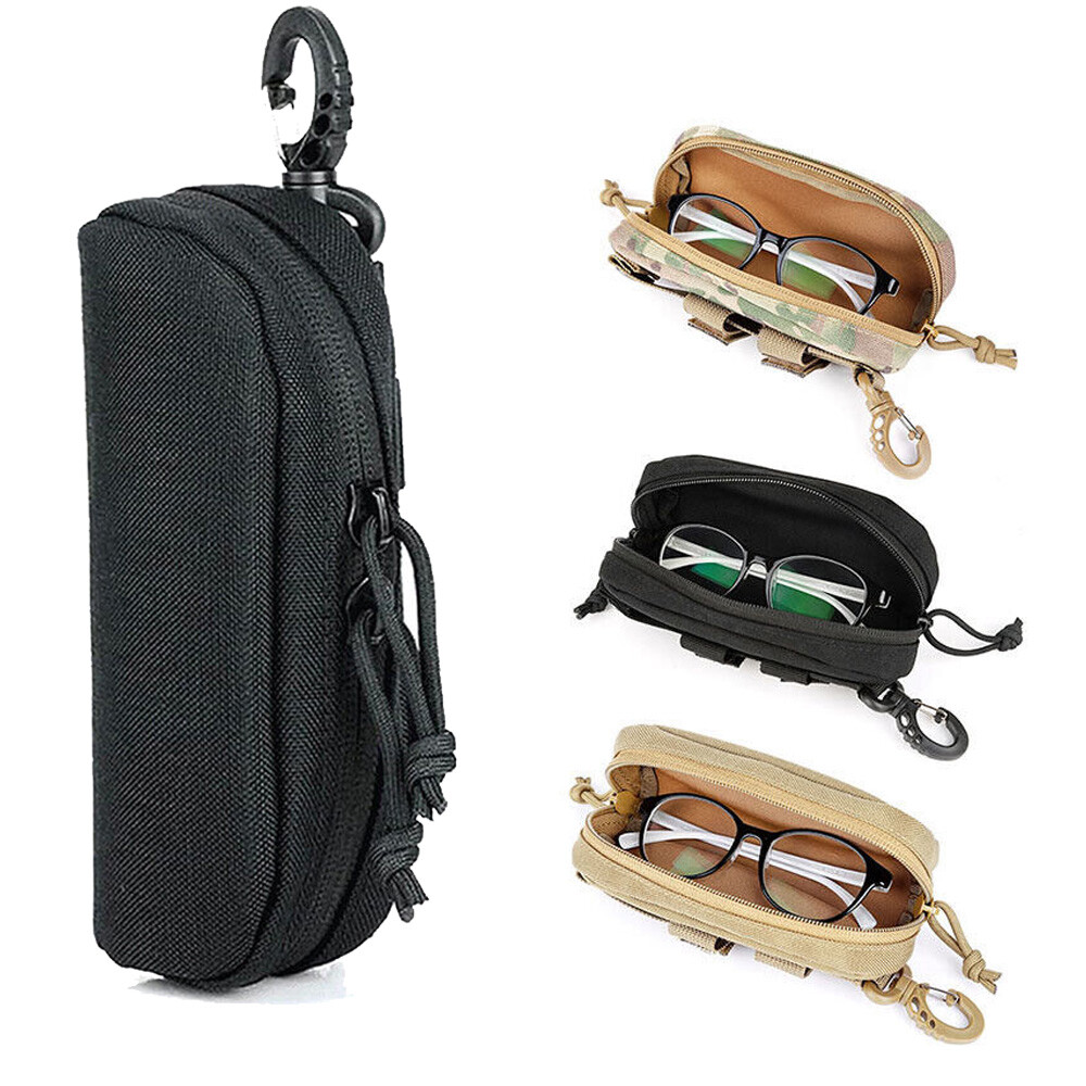 Tactical Eyeglasses Hard Case Shockproof Sunglasses Carrying Case Protective Bag