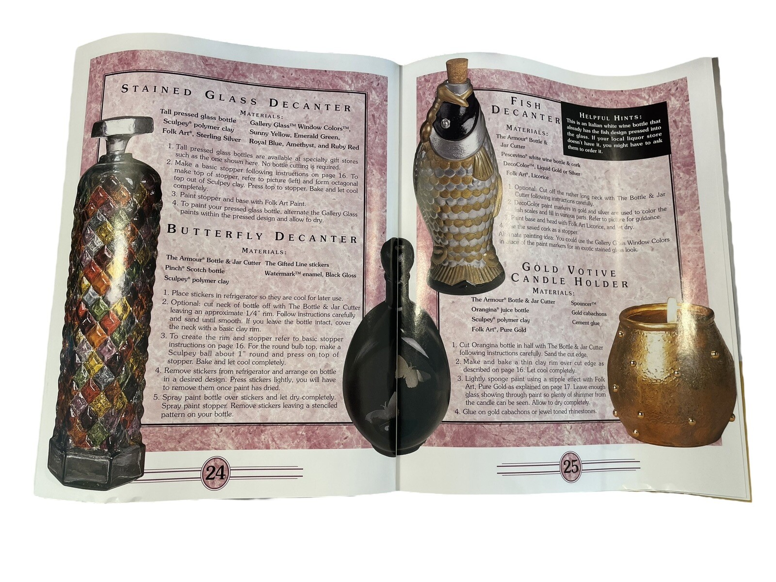 New Armour Bottle & Jar Cutter With Book For Handcrafted Creative Projects Mint