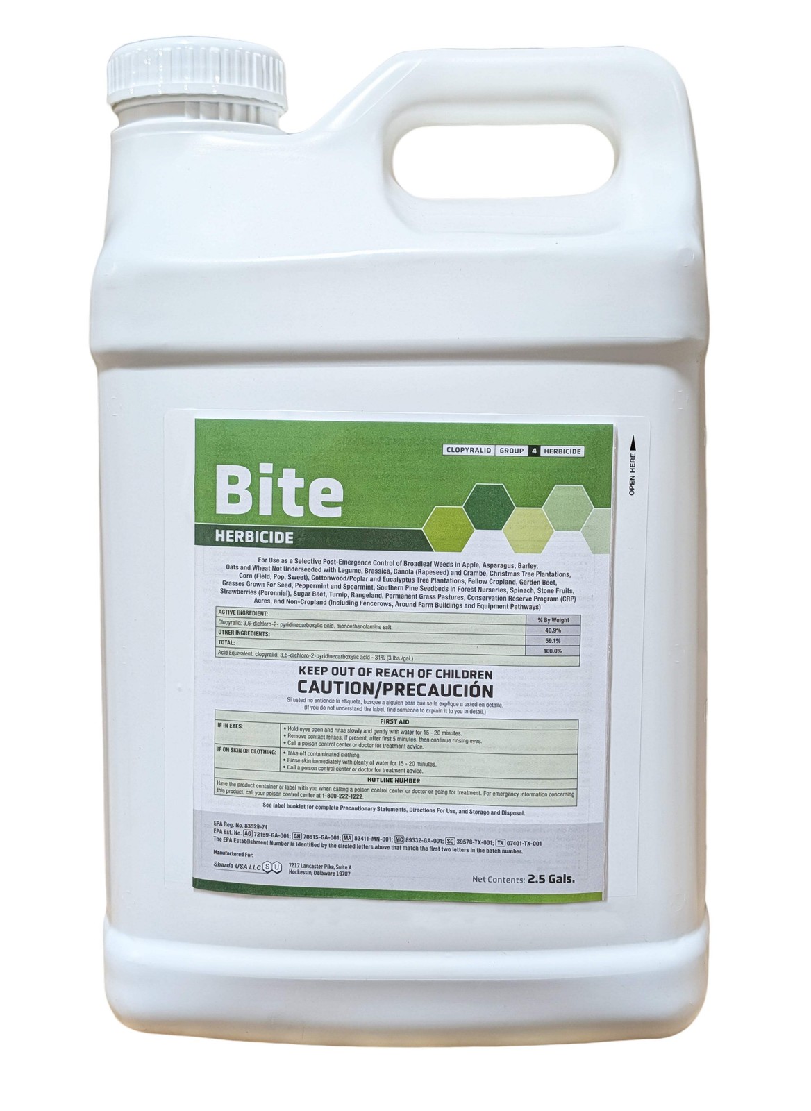 Bite Herbicide - Clopyralid Weed Control | Transline | Lontrel 2.5 gal