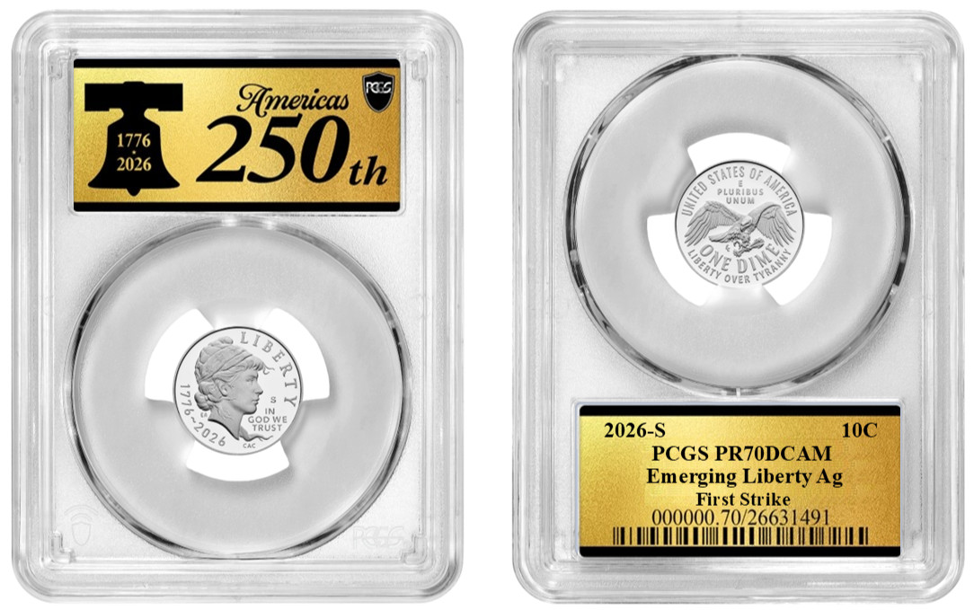 2026 S Silver Emerging Liberty 10C Ag PCGS PR70DCAM First Strike #948