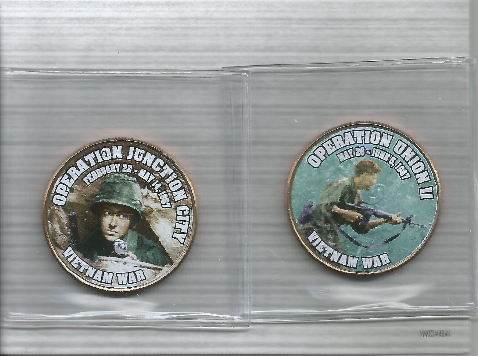 Vietnam Colorized Half Dollars - Operation Junction City - Operation Union II