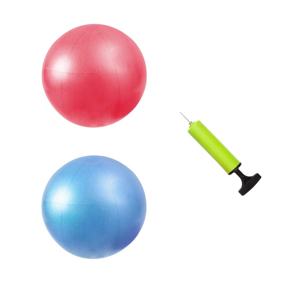 Mini Fitness Exercise Ball Kit with Hand Pump for Yoga, Pilates, Body Balance...