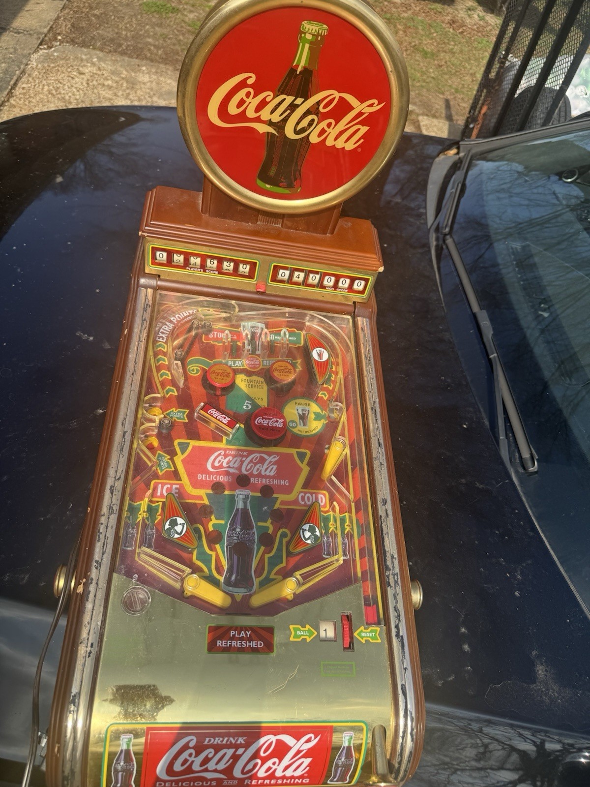 1996 Franklin Mint Coca Cola Super Rare Pinball Machine Working Condition!