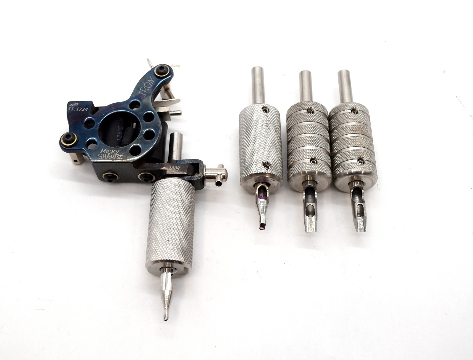 Tattoo Machine Vintage Micky Sharpz Authentic Coil Iron T-Dial 2009 - Made In UK
