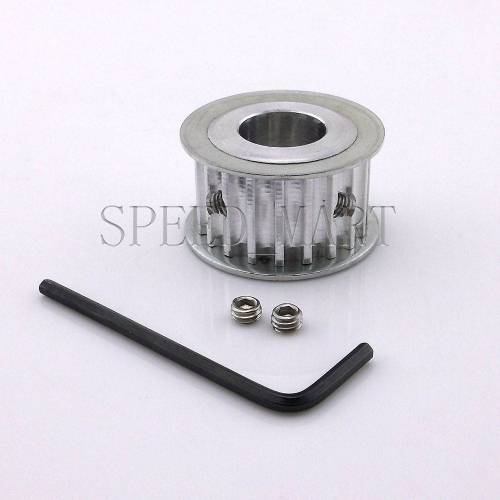 5M HTD5M Aluminum Timing Belt Pulley 20 Teeth 16mm Bore 16mm width Stepper Motor