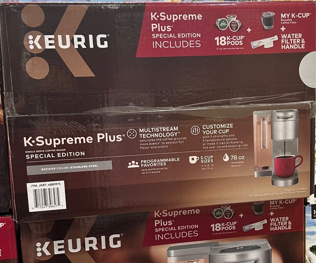 Keurig K-Supreme Plus Special Edition Single Serve Coffee Maker + 18 K-Cup Pods