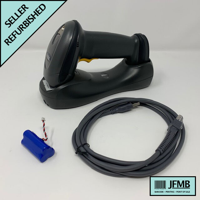 DS6878 Motorola Barcode Scanner Wireless Reader USB 2D Laser + NEW BATTERY Zebra