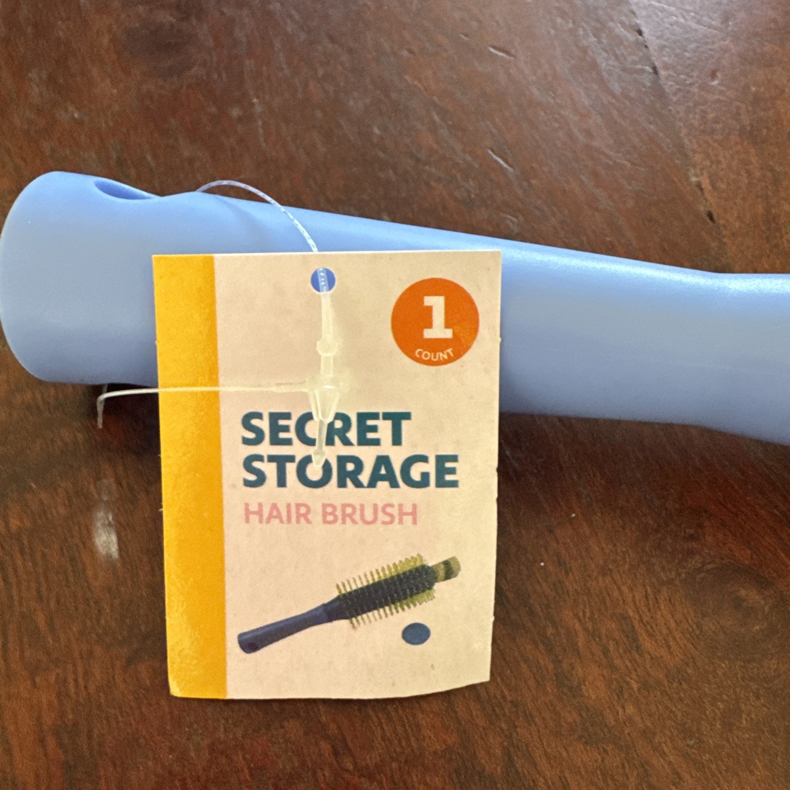 New Secret Storage Blue Hair Brush