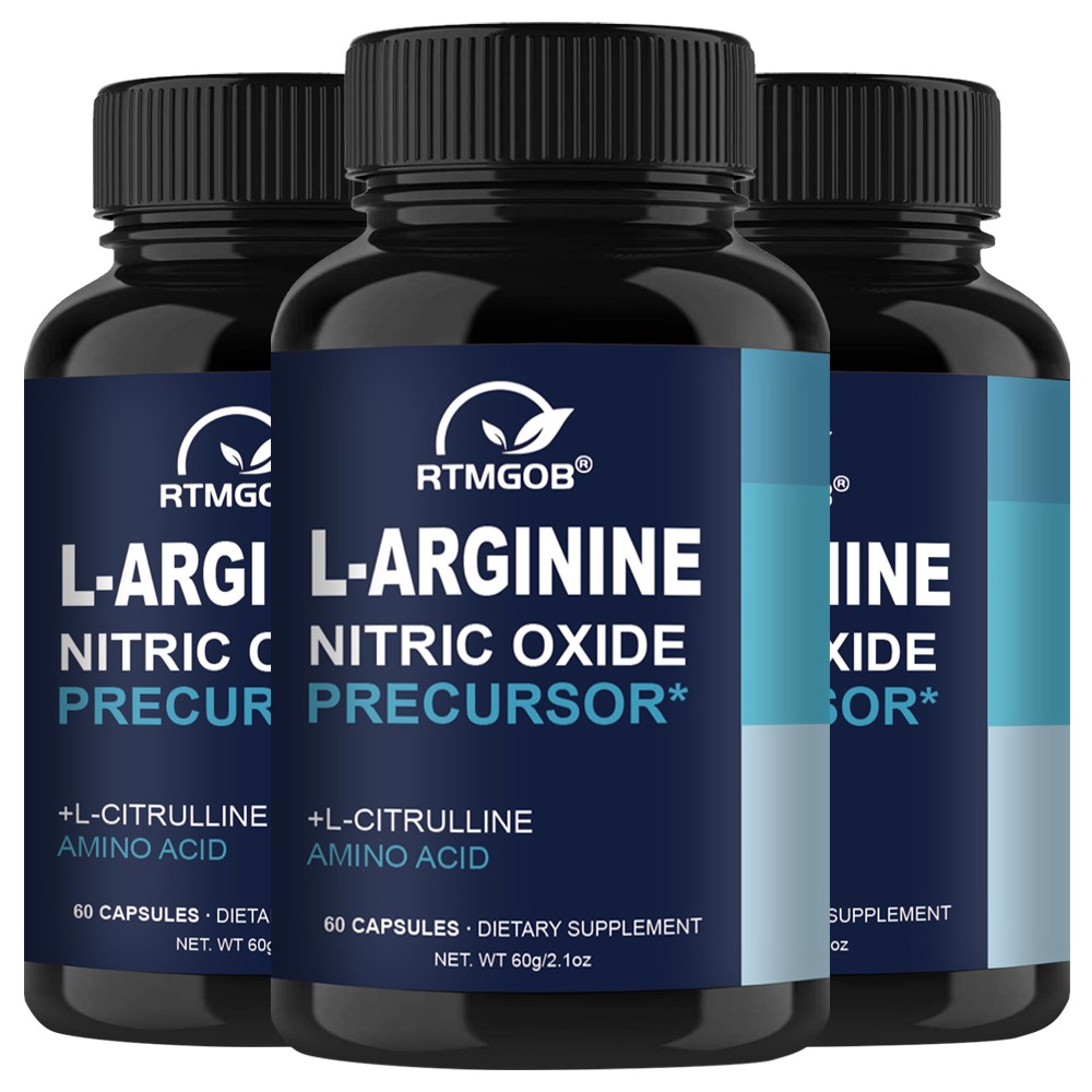 L-Arginine Nitric Oxide Precursor with L-Citrulline for Performance Support, 60