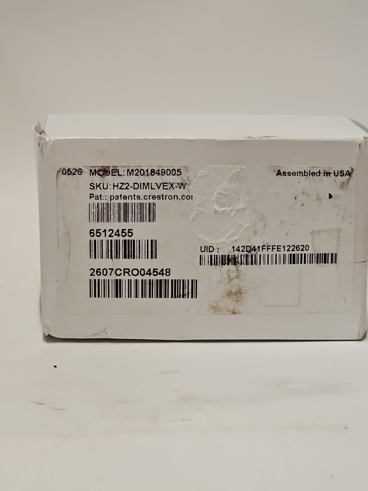 Crestron HZ2-DIMLVEX-W Horizon 2 In-Wall 0-10V Dimmer White NEW Open Box