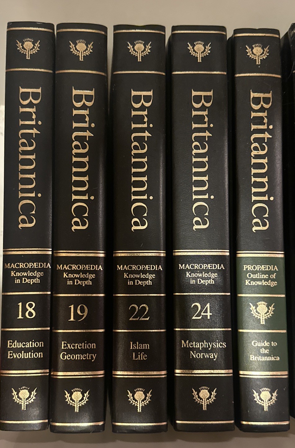 1998 Encyclopedia Britannica Propedia 18 19 22 24 YOU CHOOSE THE VOLUME