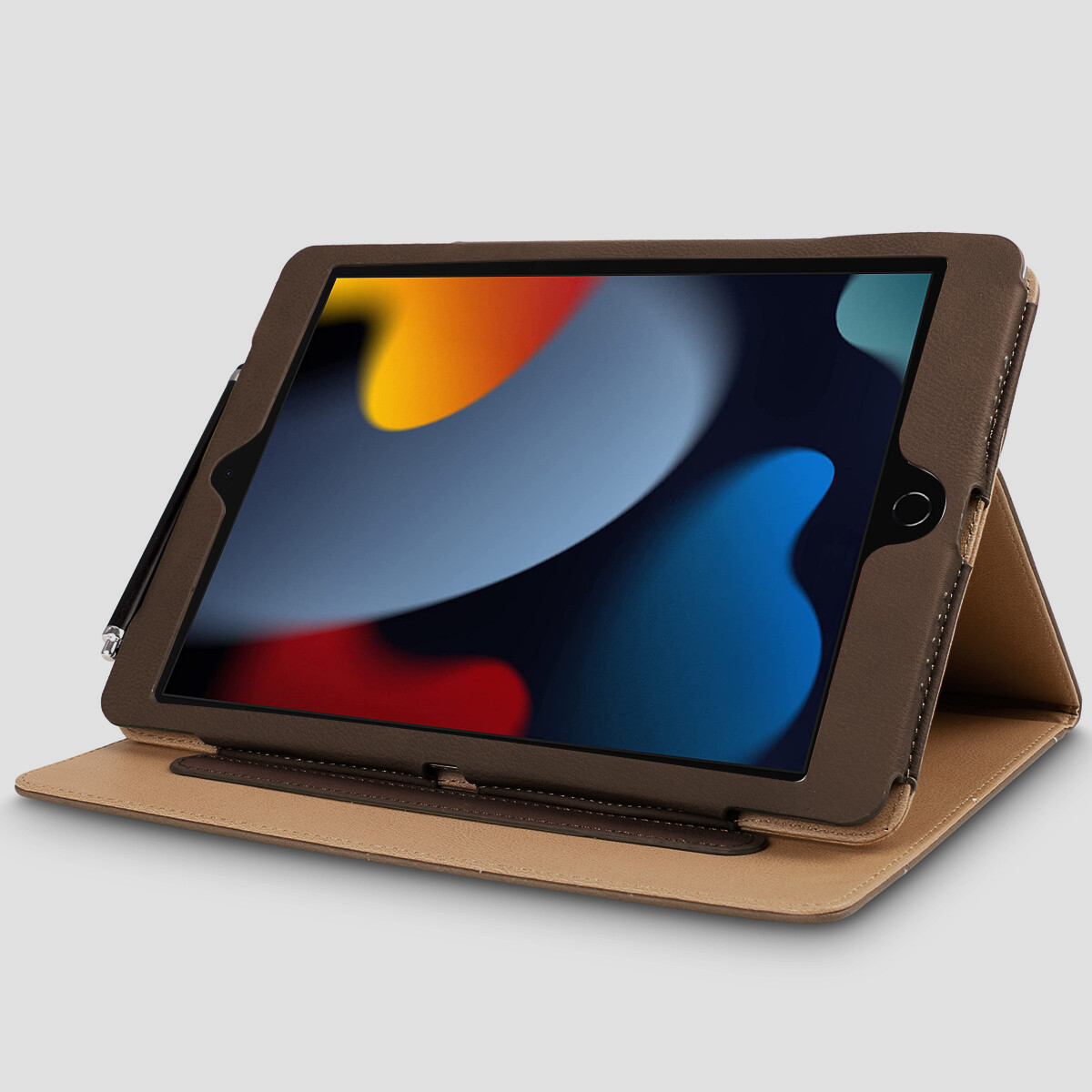 iPad 9th 8th 7th Generation 10.2" Case Leather Stand Cover with Screen Protector