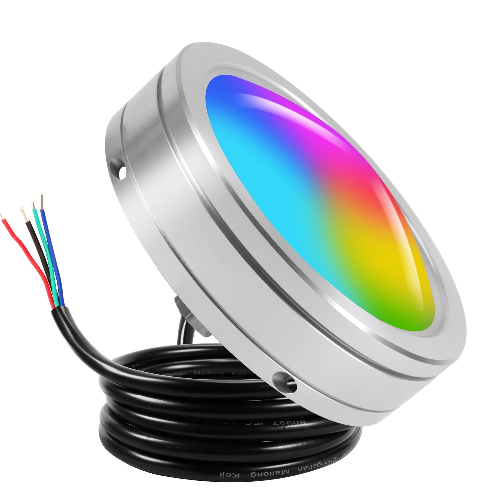 Boat Drain Plug Light, 8000LM Underwater Boat Light, 1/2in Standard IP68 RGB ...