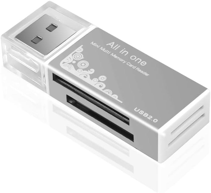 Ultimate 4-Pack USB Card Reader - Fast Transfers, Durable Design for All Devices