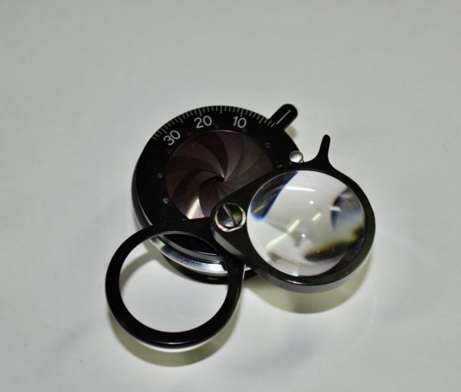 Zeiss Jena Swing-Flip Iris Aperture Condenser 1,2 Screw Base Microscope Parts