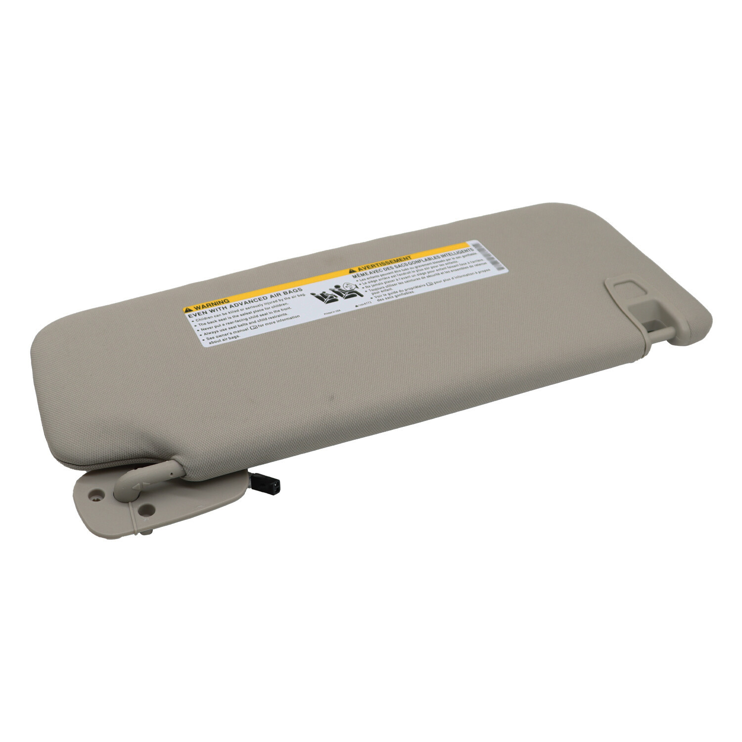 Gray Left Driver Side Sun Visor w/ Light For 2007-2014 Chevrolet GMC 22850306