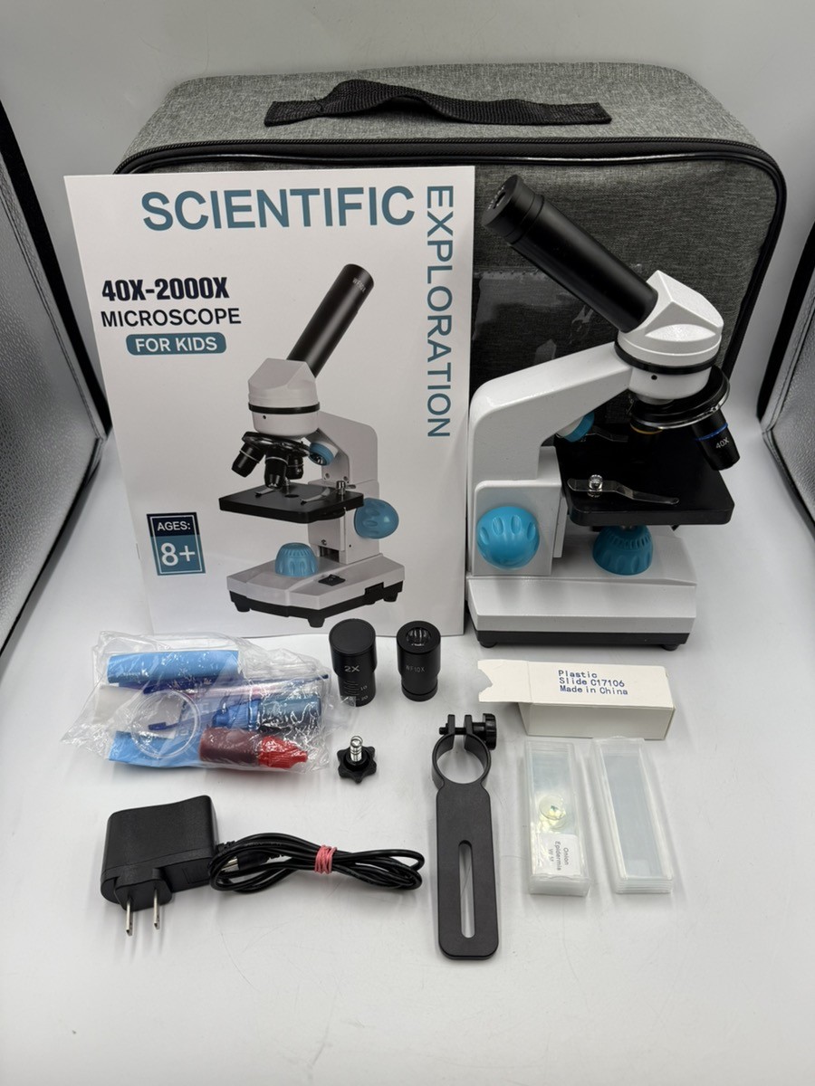 SCIENTIFIC EXPLORATION 40X-2000X MICROSCOPE FOR KIDS (CP2013905)