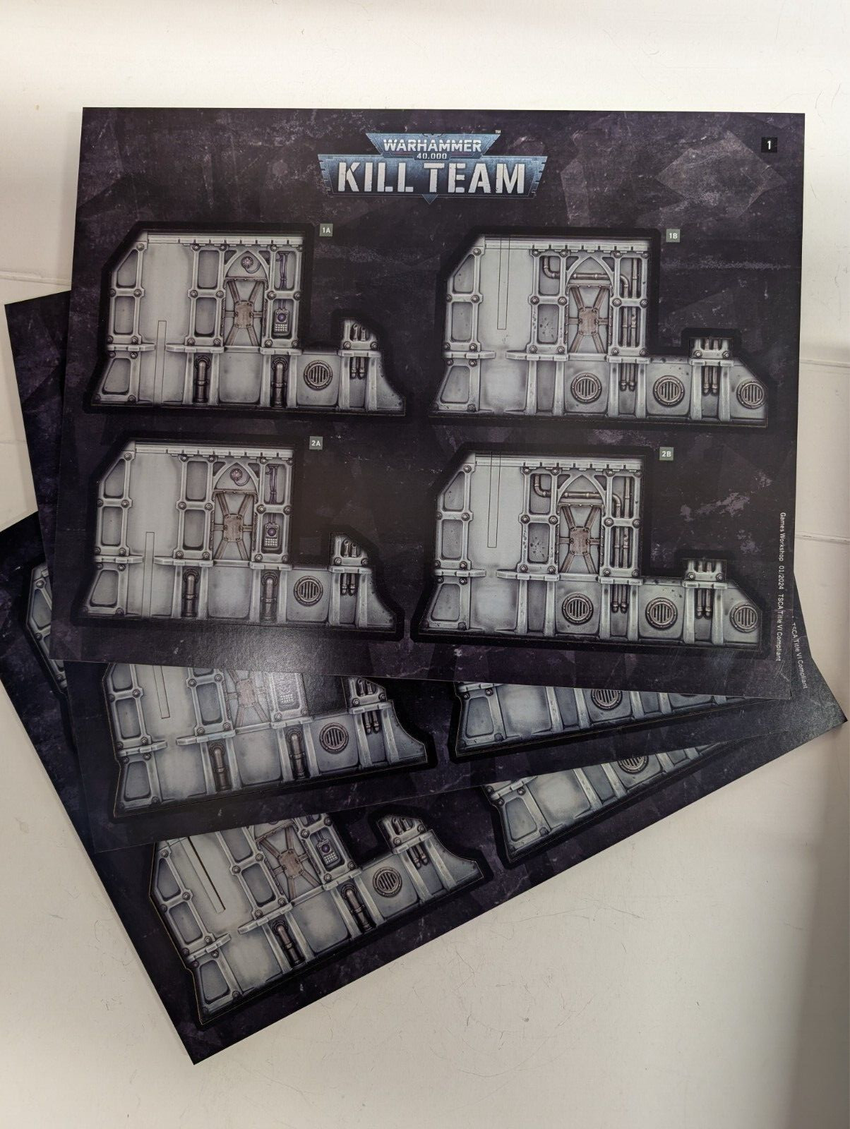 Prepainted MDF STC Hab Bunker Ruins,  Kill Team Starter Terrain, 40k, GW