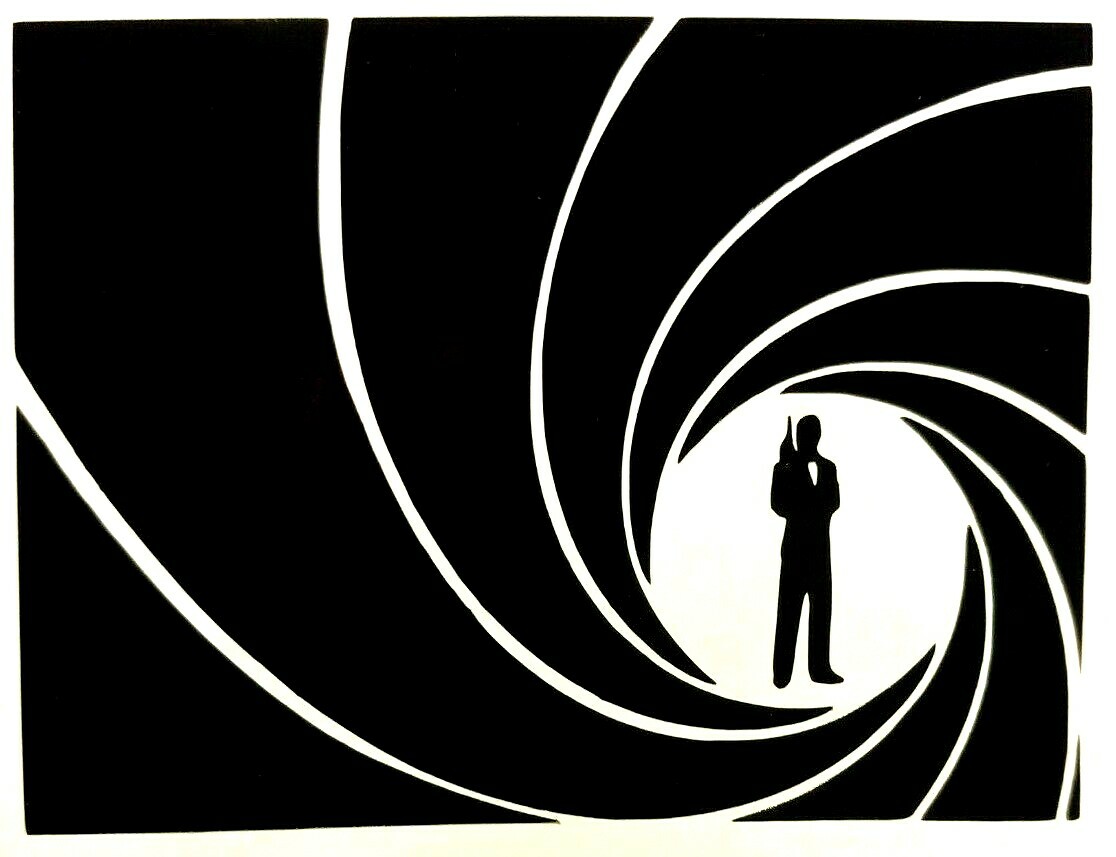 James Bond 007 Gun Barrel Vinyl Sticker Decal home laptop choose size/color