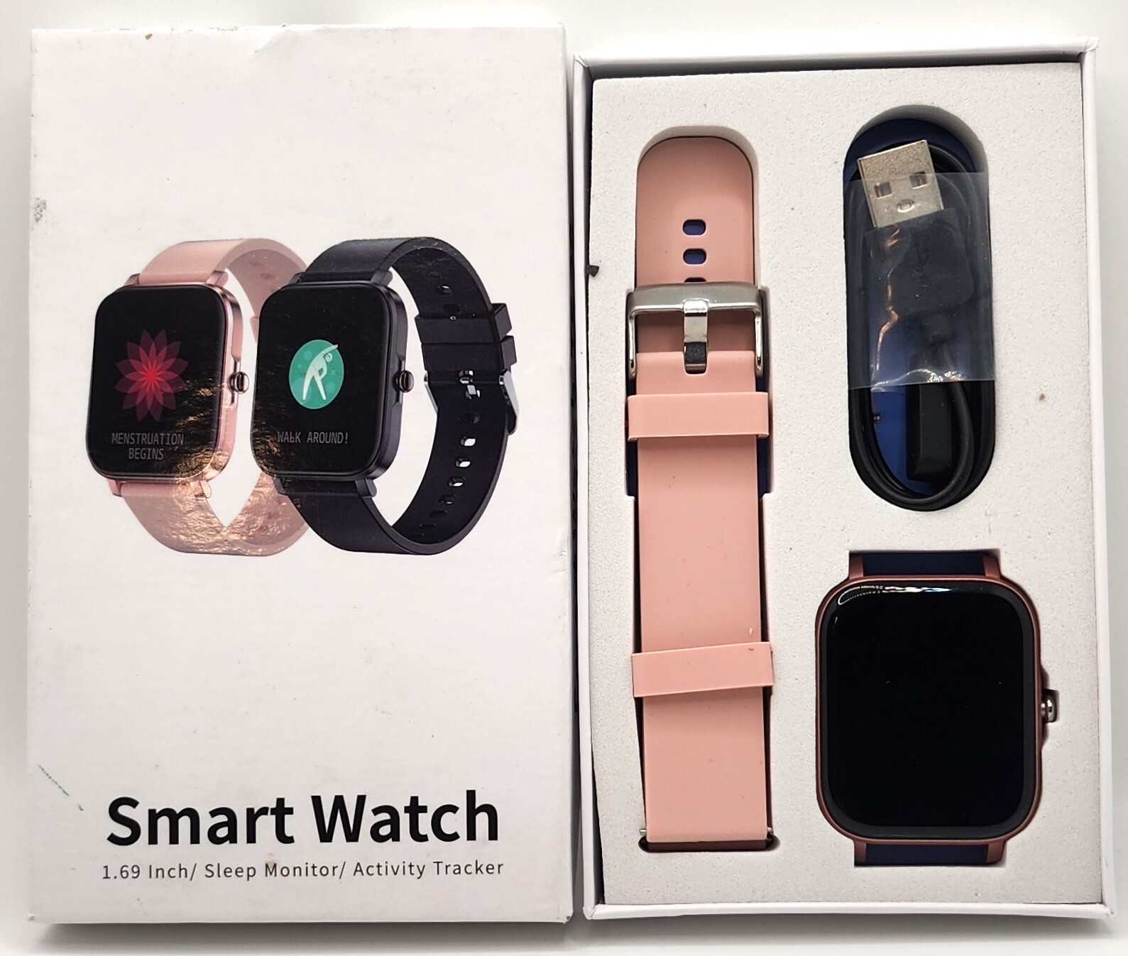 TS29 Smart Watch Fitness Sleep Tracker Waterproof Android Pink