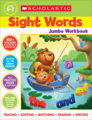 Scholastic Sight Words Jumbo Workbook: 300+ Practice Pages Targeting - VERY GOOD