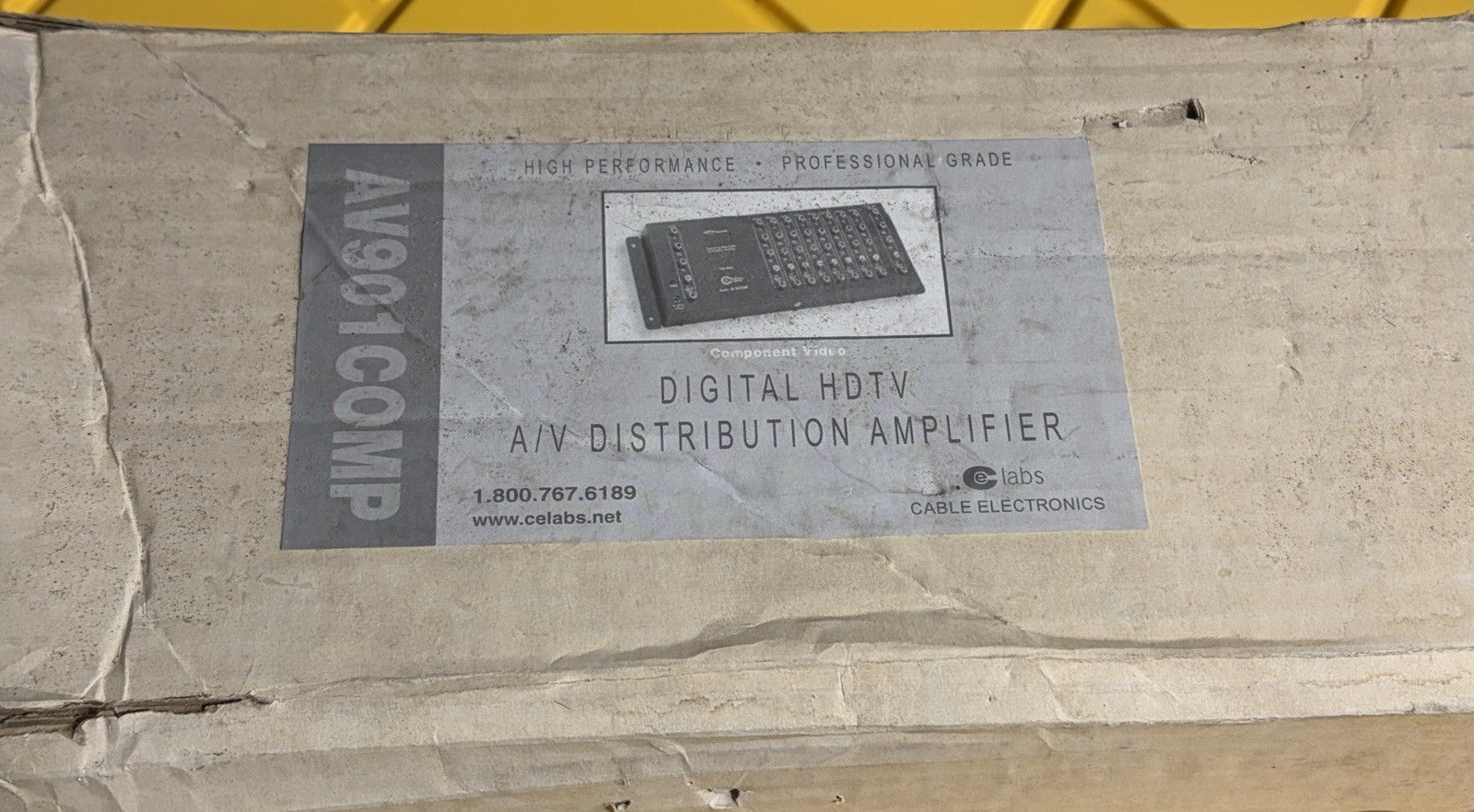 2 Celabs Digital HDTV A/V Distribution Amplifier AV901COMP, Pro Grade B11