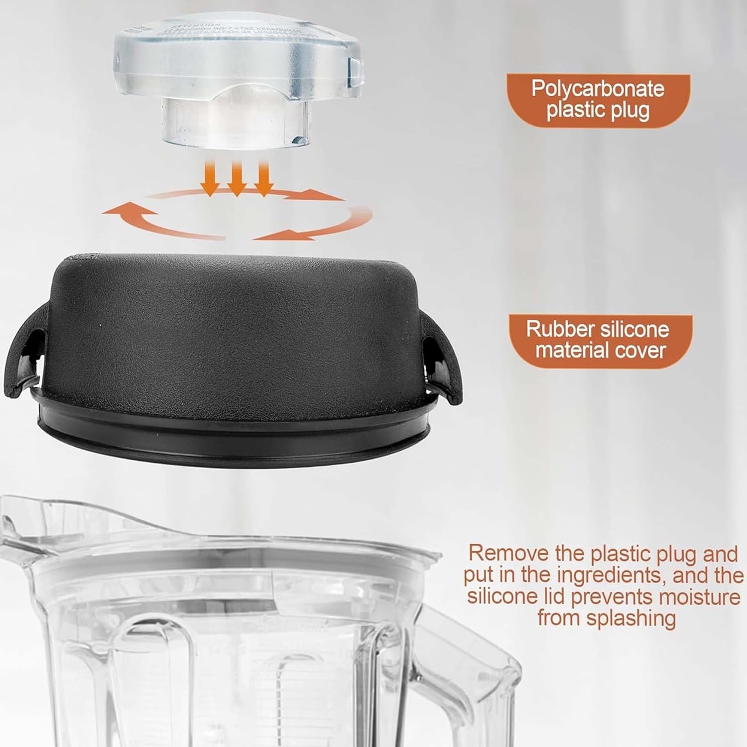 Blender Replacement Lid 64-Ounce High Profile Container