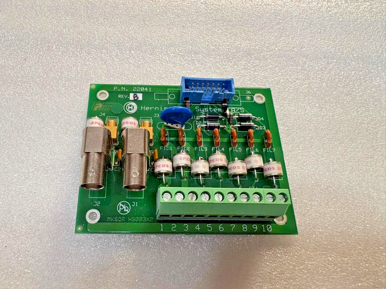 Hernis Scan System 22041 Printed Circuit Board Rev. B