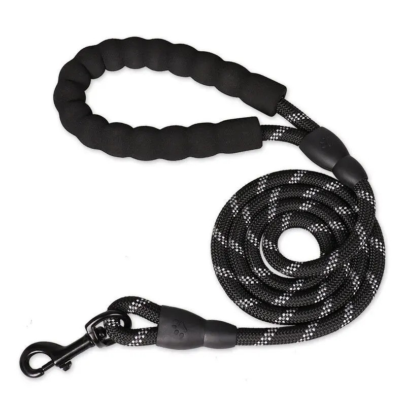Reflective Heavy Duty Dog Leash with Padded Handle Strong Nylon Rope for Walking