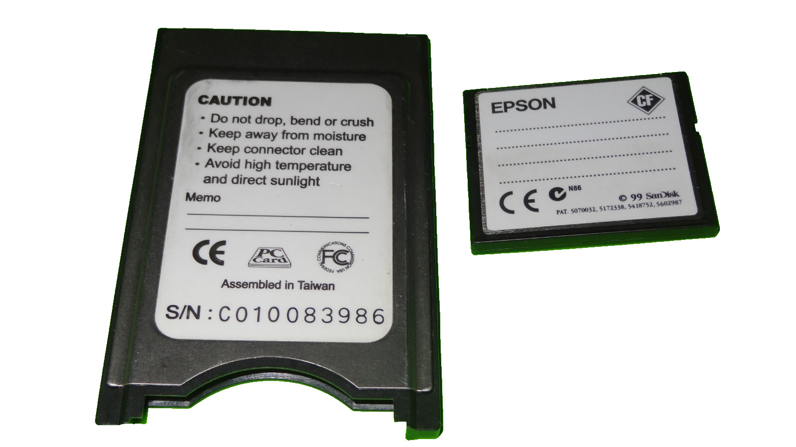 Viking Components Compact Flash Adapter K-24MCF with 8MB Epson / SanDisk CF Card
