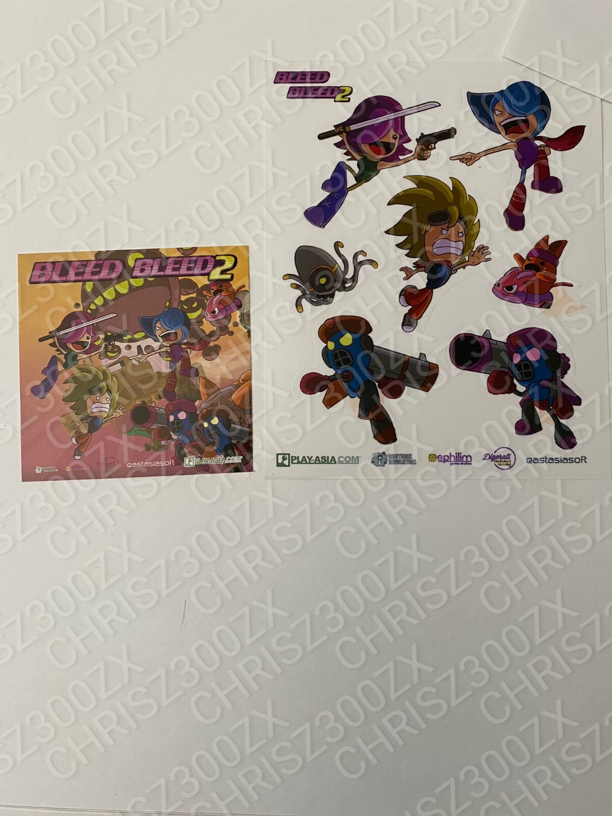 Bleed + Bleed 2 Sticker Character Sheet & Mini Decal Eastsoftasia Official