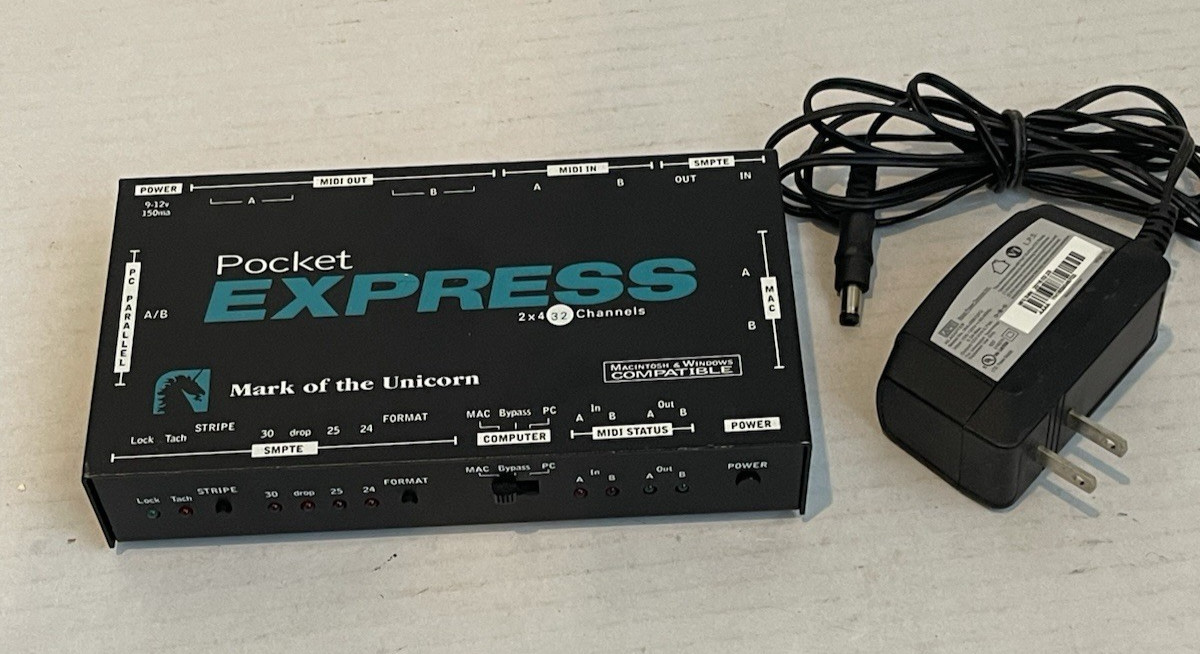 MOTU Mark of the Unicorn Pocket EXPRESS 2x4 32 channels