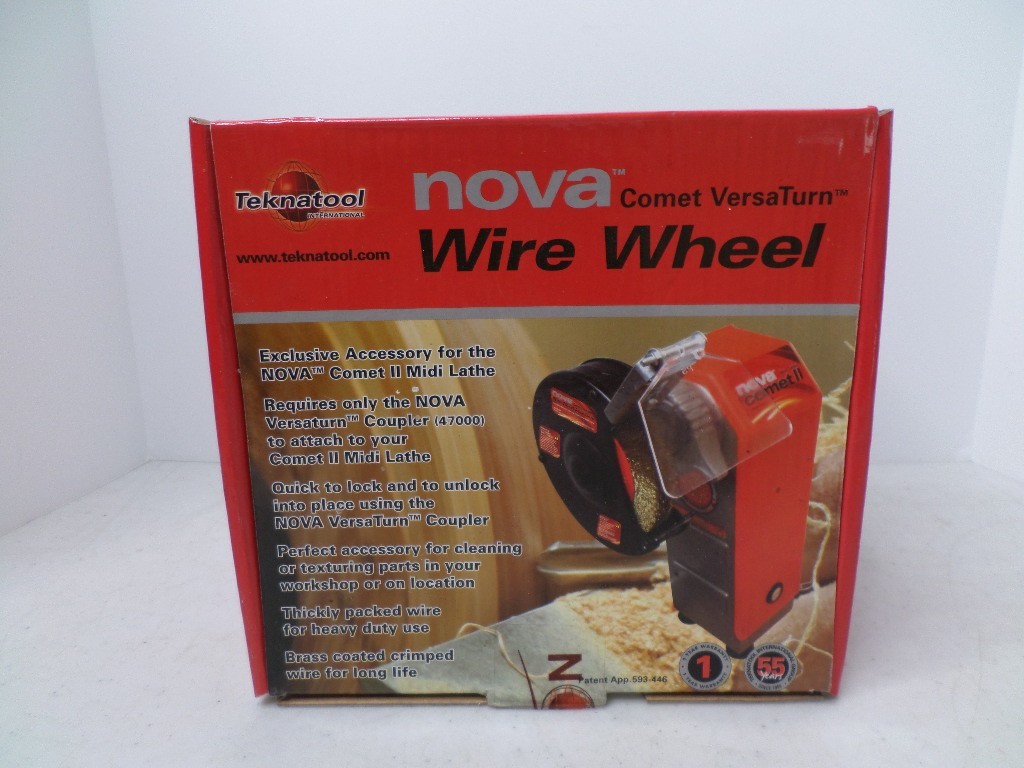 Teknatool NOVA Wire Wheel Comet II Versaturn Midi Lathe Accessory New in Box