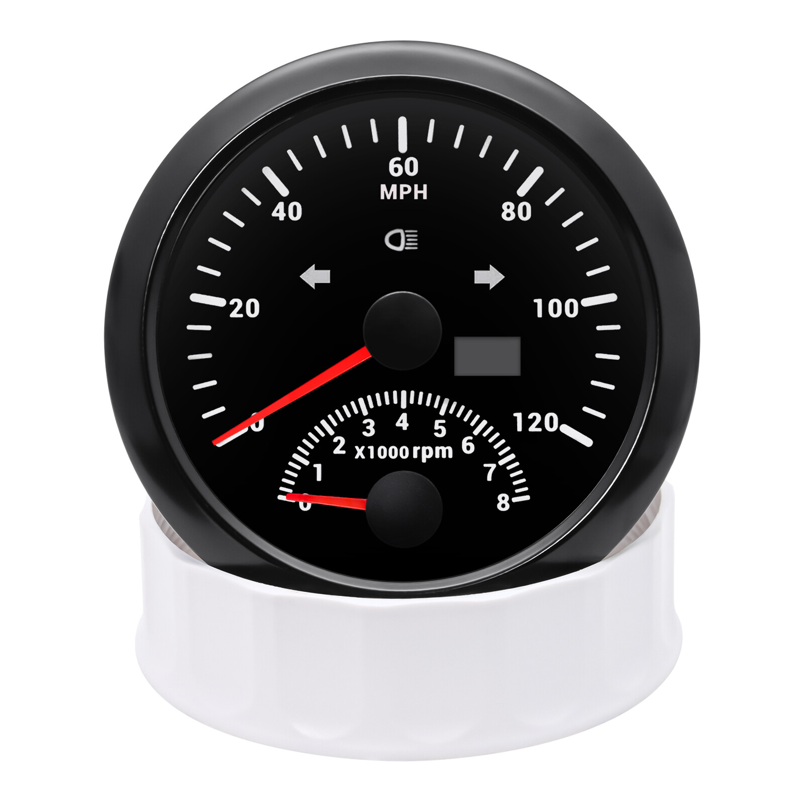 85mm GPS Speedometer 0-120MPH with Tachometer Gauge 0-8000RPM for Car Motorcycle