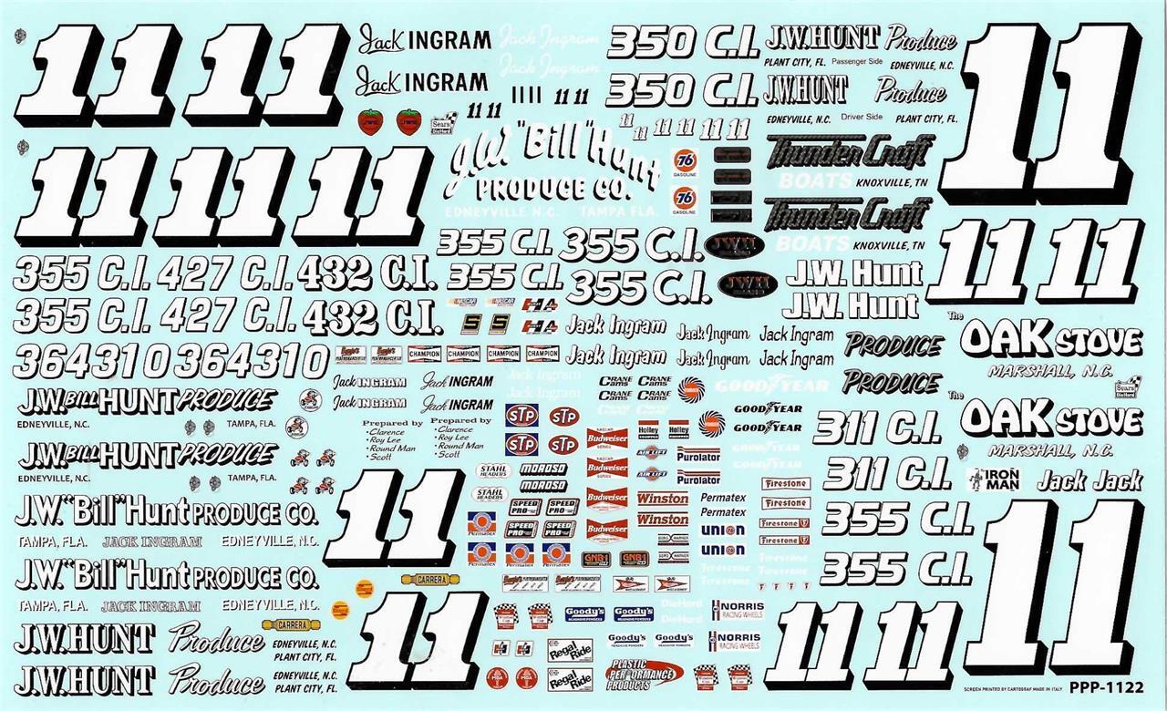 Plastic Performance Products/Powerslide 1122 #11 Jack Ingram 1/25 Nascar decal