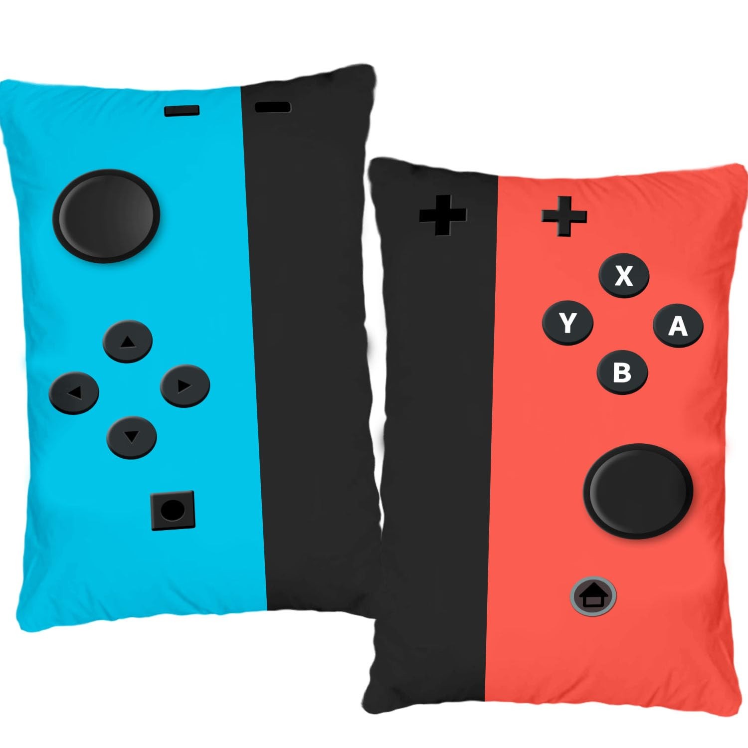 Undergo A Set of 2 Throw Pillow Cases- Gamer Gifts 20" x 12" (Pack 2), Red