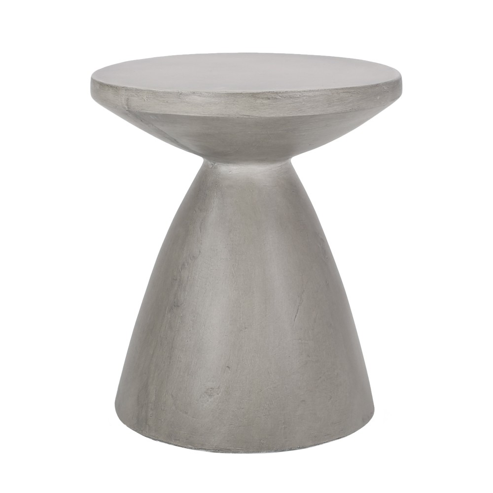Outdoor Concrete Side Table Lightweight MGO End Table