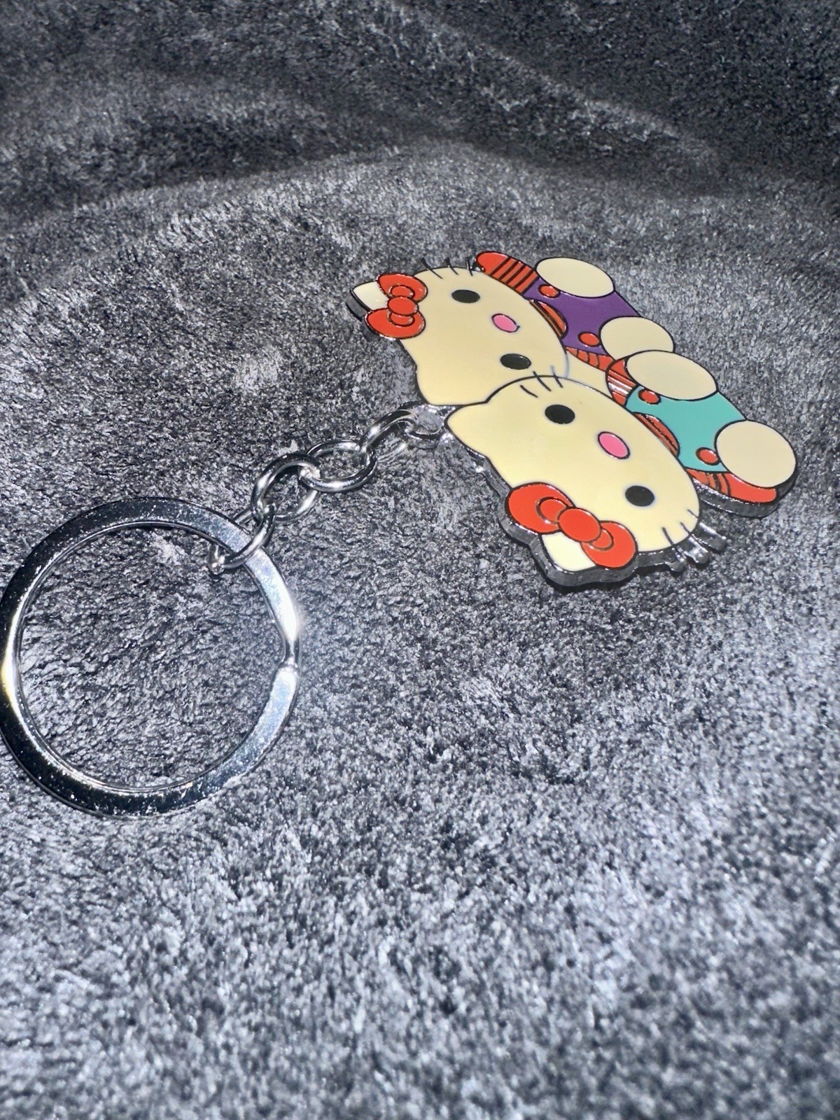 Classic Hello Metal Key Chain Keychain