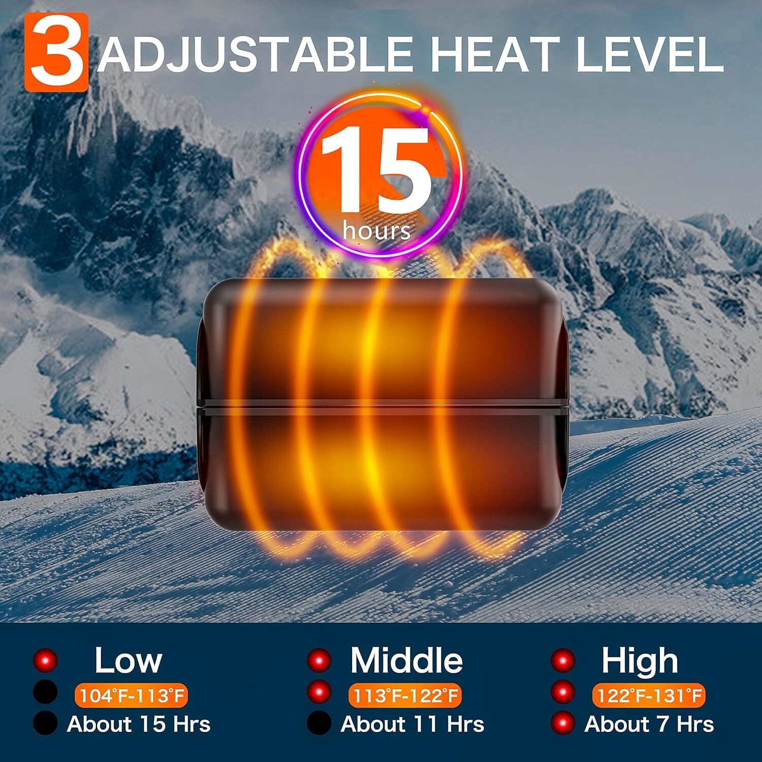Compact Rechargeable Hand Warmers 2-Pack with Fast Heating & Power Bank Feature