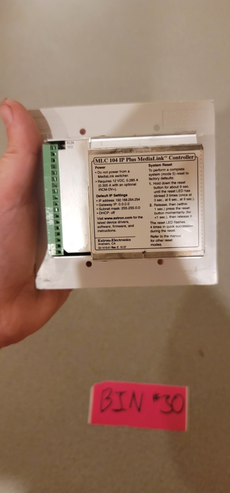 Extron Electronics MLC 104 IP Plus MediaLink Button Controller