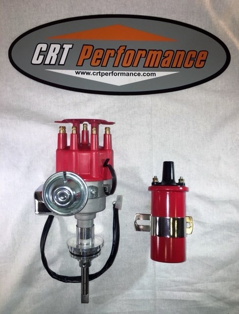 NEW DODGE 273-318-340-360 SMALL Cap RED HEI Distributor + 45,000v CANISTER COIL