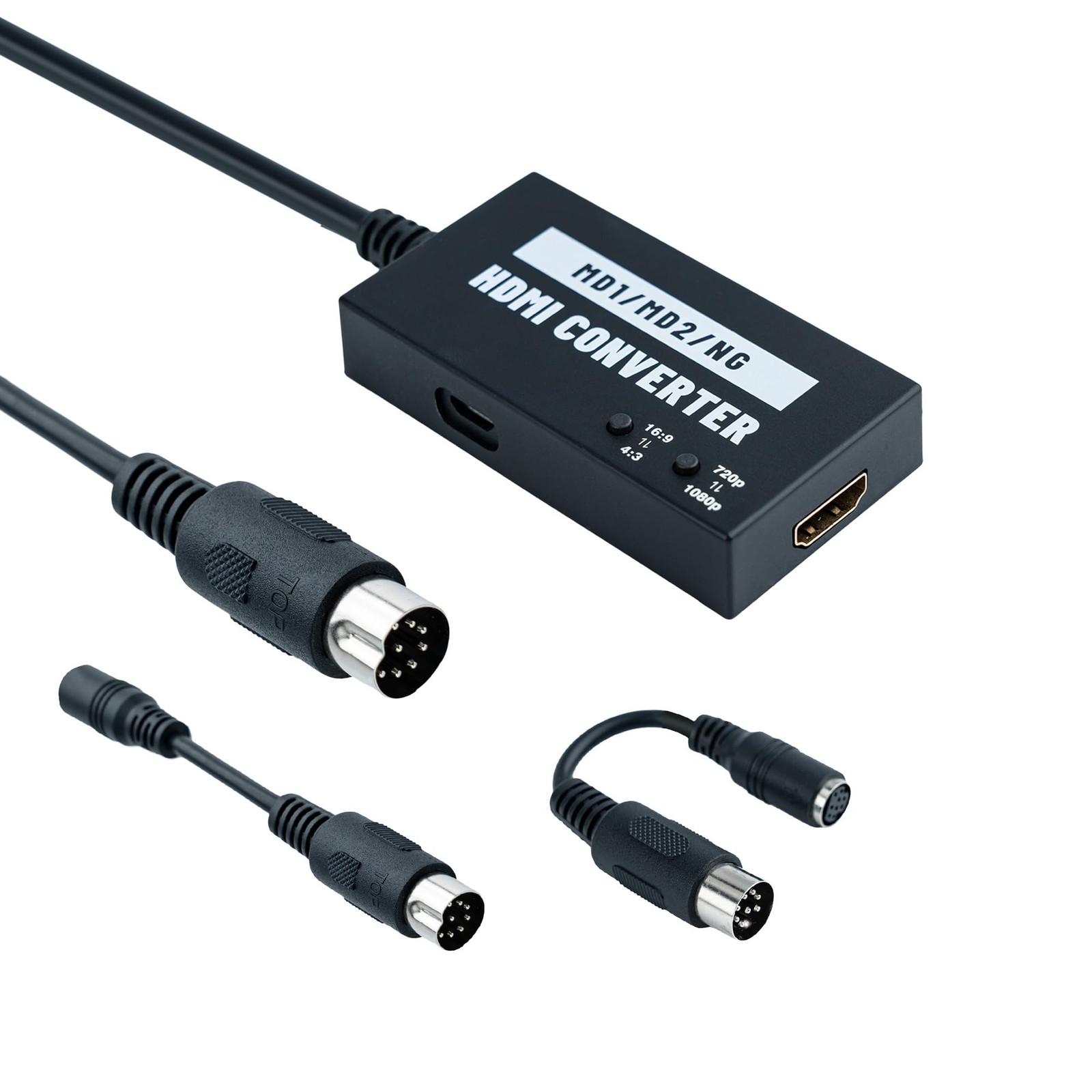 Mcbazel HDMI Adapter for Sega Genesis Model 1/2for HDTV, Black