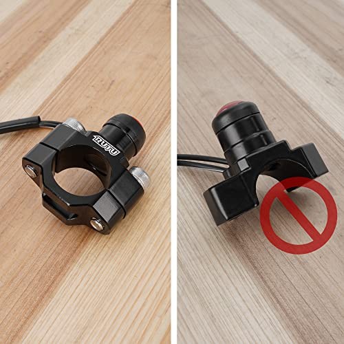 Black CNC Universal Motorcycle Engine Stop Start Kill Switch Button