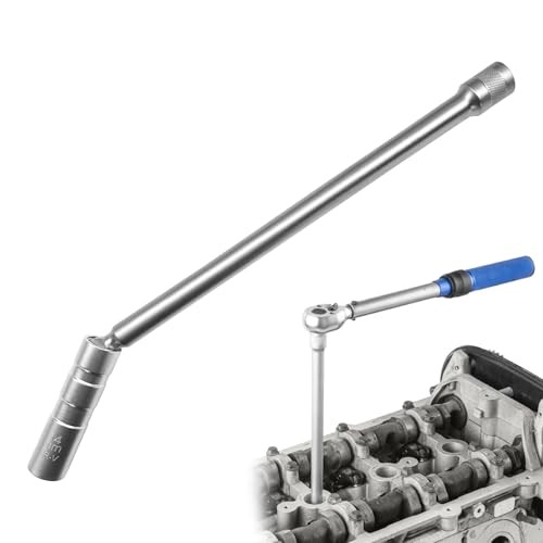 Extended Magnetic Spark Plug Socket, 3/8" Drive 12 Point Spark Plug Wrench for