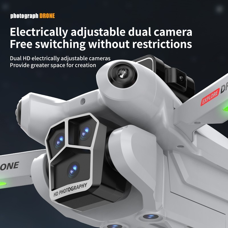 CS24 Foldable RC Drone with Camera & Obstacle Avoidance, Optical Flow Positioni