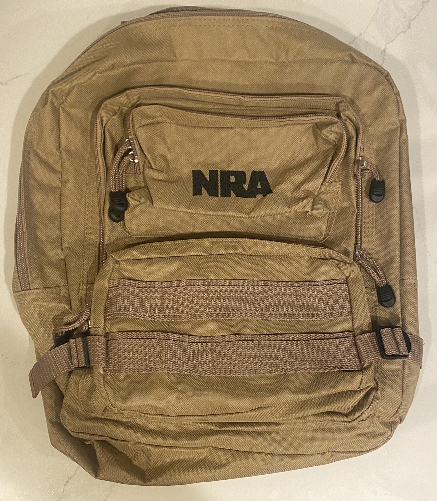 NRA TACTICAL Backpack Range Hunting Bag Desert Tan Khaki