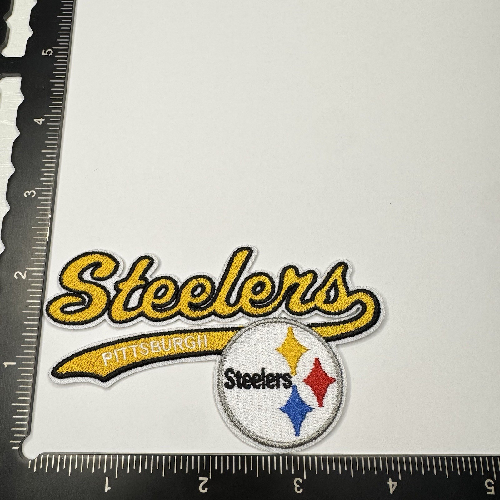 Pittsburgh Steelers Iron On Patch Script