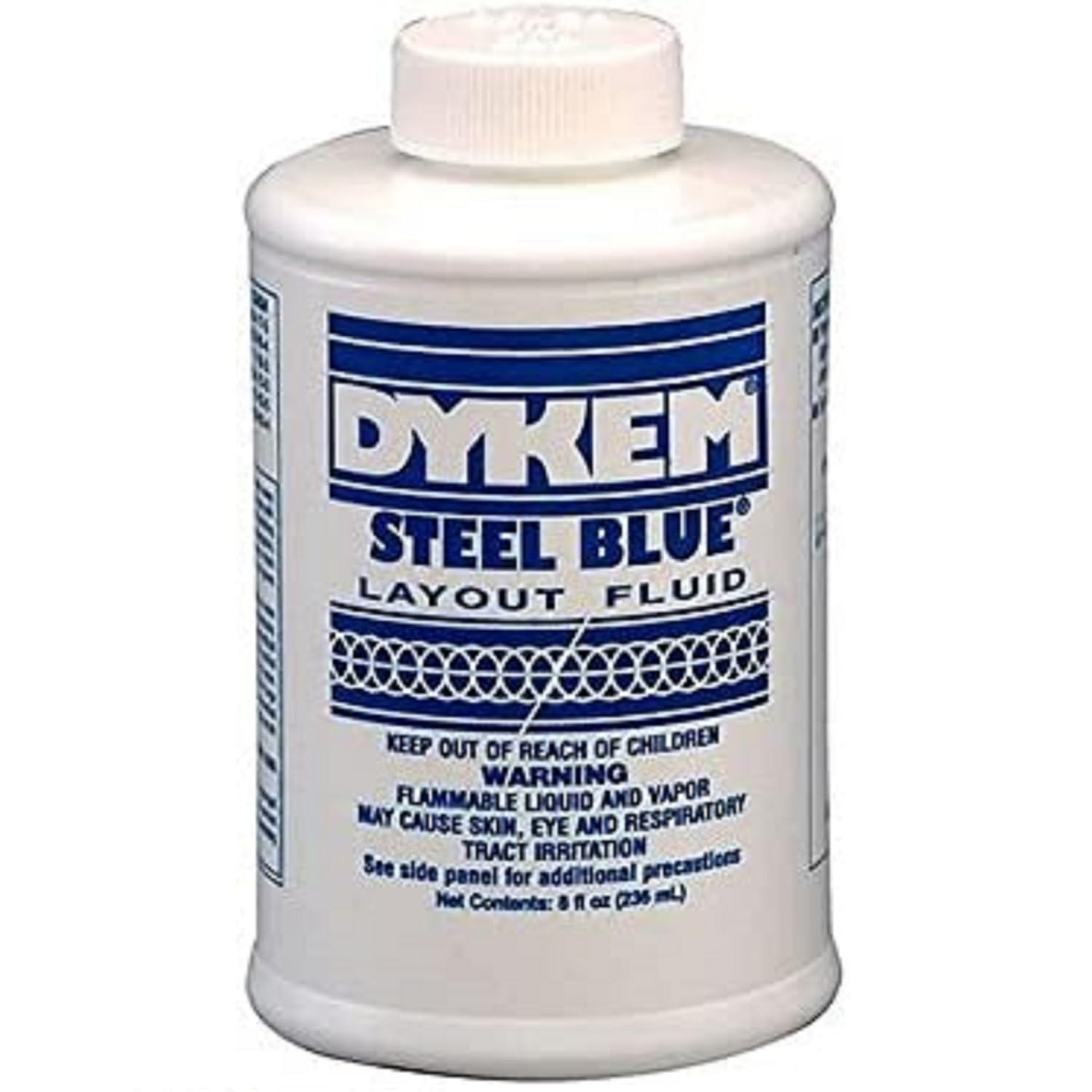 Layout Fluid Blue, 8 oz. Can and Brush in Cap. Machinist Dye for Metal Layout...