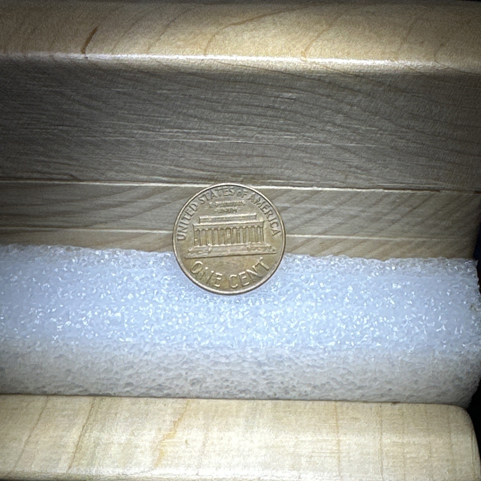 1960 D Mint Error Lamination Lincoln Memorial Cent Nice Red Brown, DDR