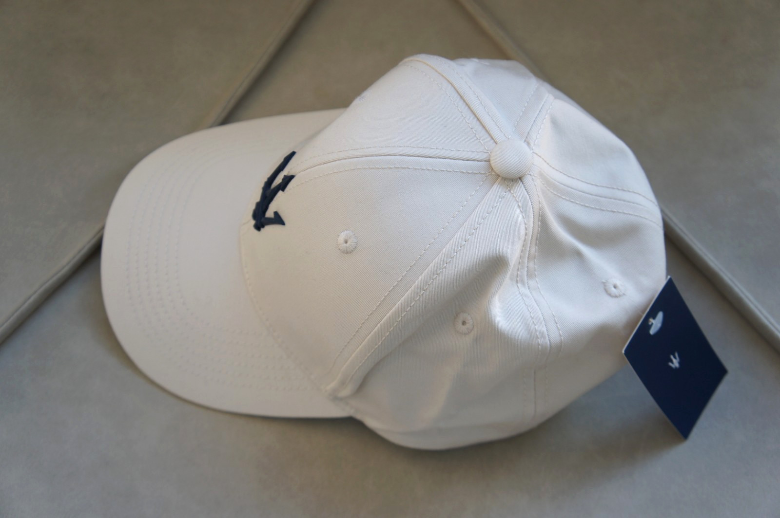 New Genuine Maserati Trident Beige Baseball Adjustable Snapback Cap Hat Patch